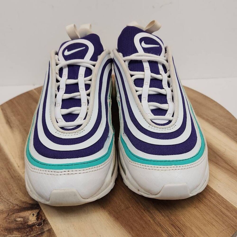 Nike Air Max 97 Ultra 17 SE Grape Sneakers Women’s 7.5 White Purple Teal - Picture 2 of 10